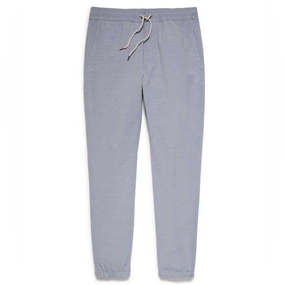 Incredible Faherty Pull On All Day Mens Jogger Ice Grey Shorts - Picture 2 of 9